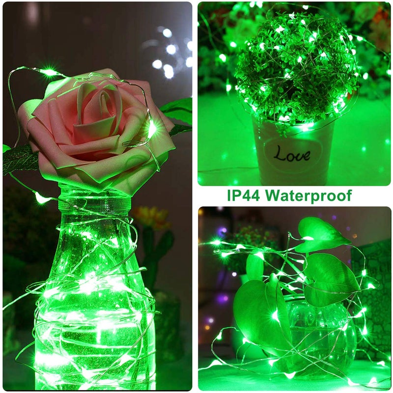 Blingstar أضواء الجنية المدعومة بواسطة USB من بلينغستار، عبوة 2، 33 قدم، 100 LED، سلك فضي مرن، أضواء خيطية صغيرة لشجرة عيد الميلاد/غرفة النوم/التخييم/تزيين العطلات الداخلية، أبيض دافئ - Image 5